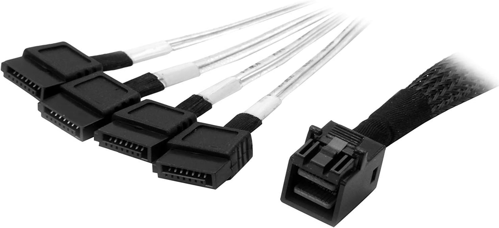 StarTech.com Internes Mini-SAS auf SATA Kabel - SFF-8643 zu 4x SATA - 1m