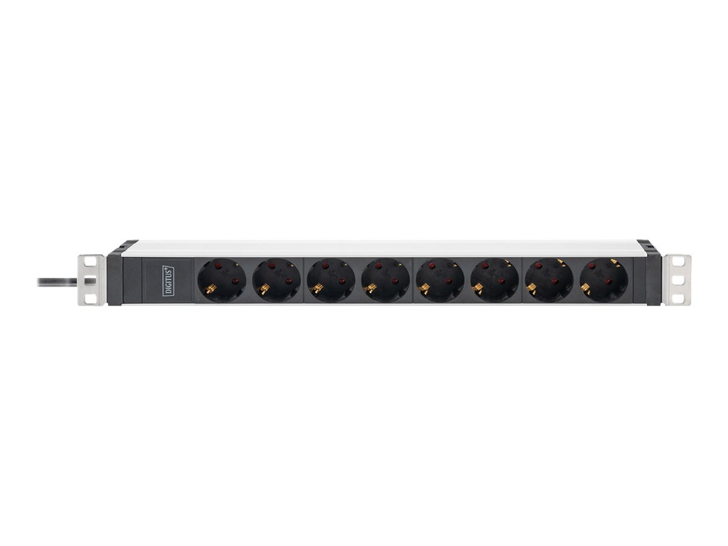 DIGITUS PDU 1HE 8x Schuko 16A Ausgänge 230V/16A schwarz