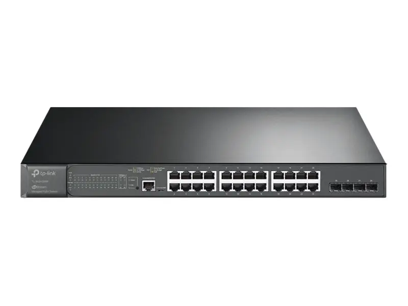 TP-LINK JetStream™ 28-Port Gigabit L2 Managed Switch with 24-Port PoE+